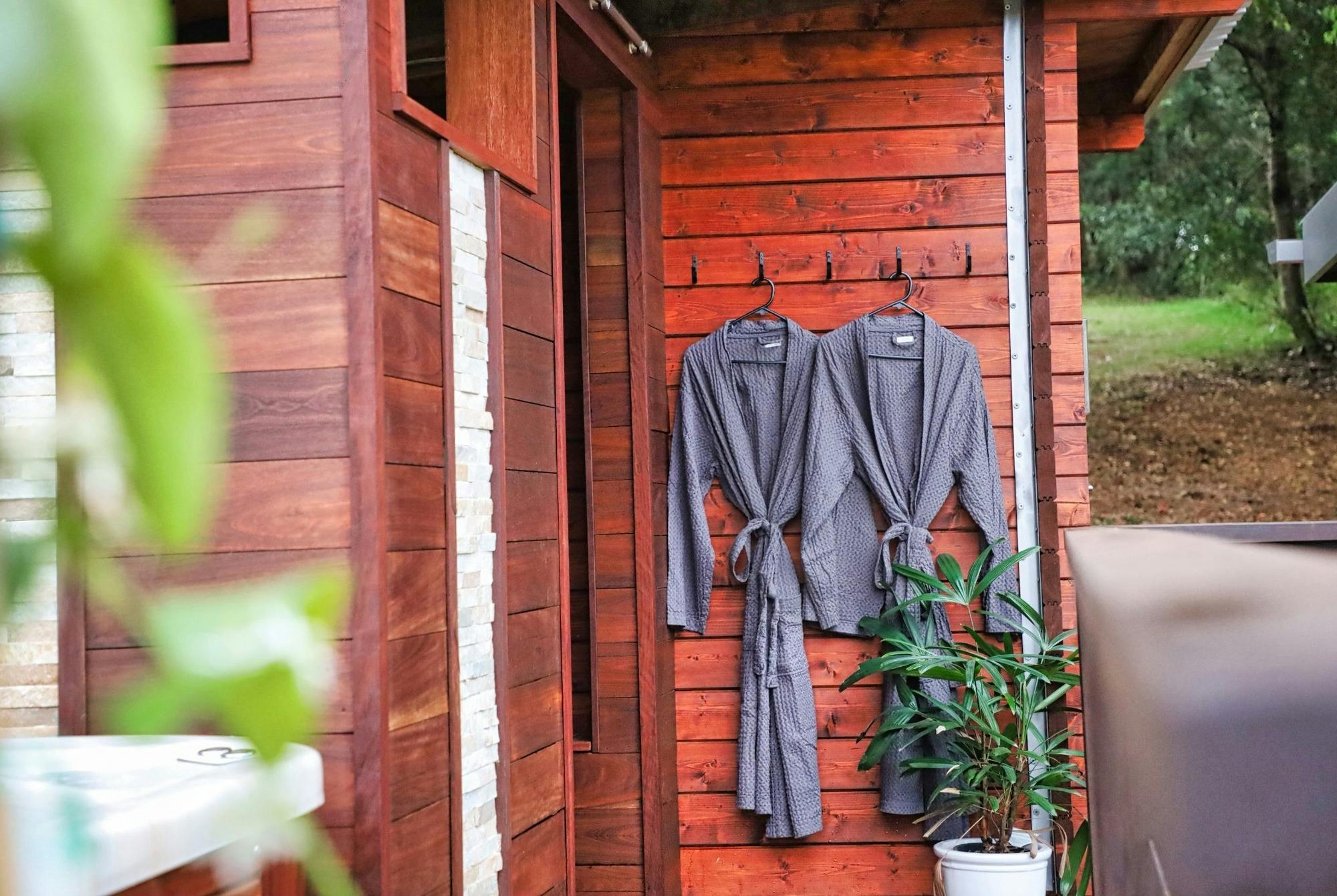 Complimentary robes and linen provided for every spa session at The Range, Montville.