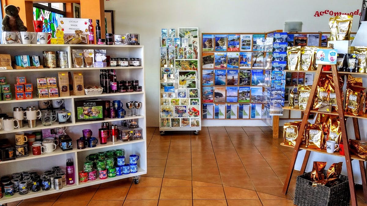 Inside the visitor centre