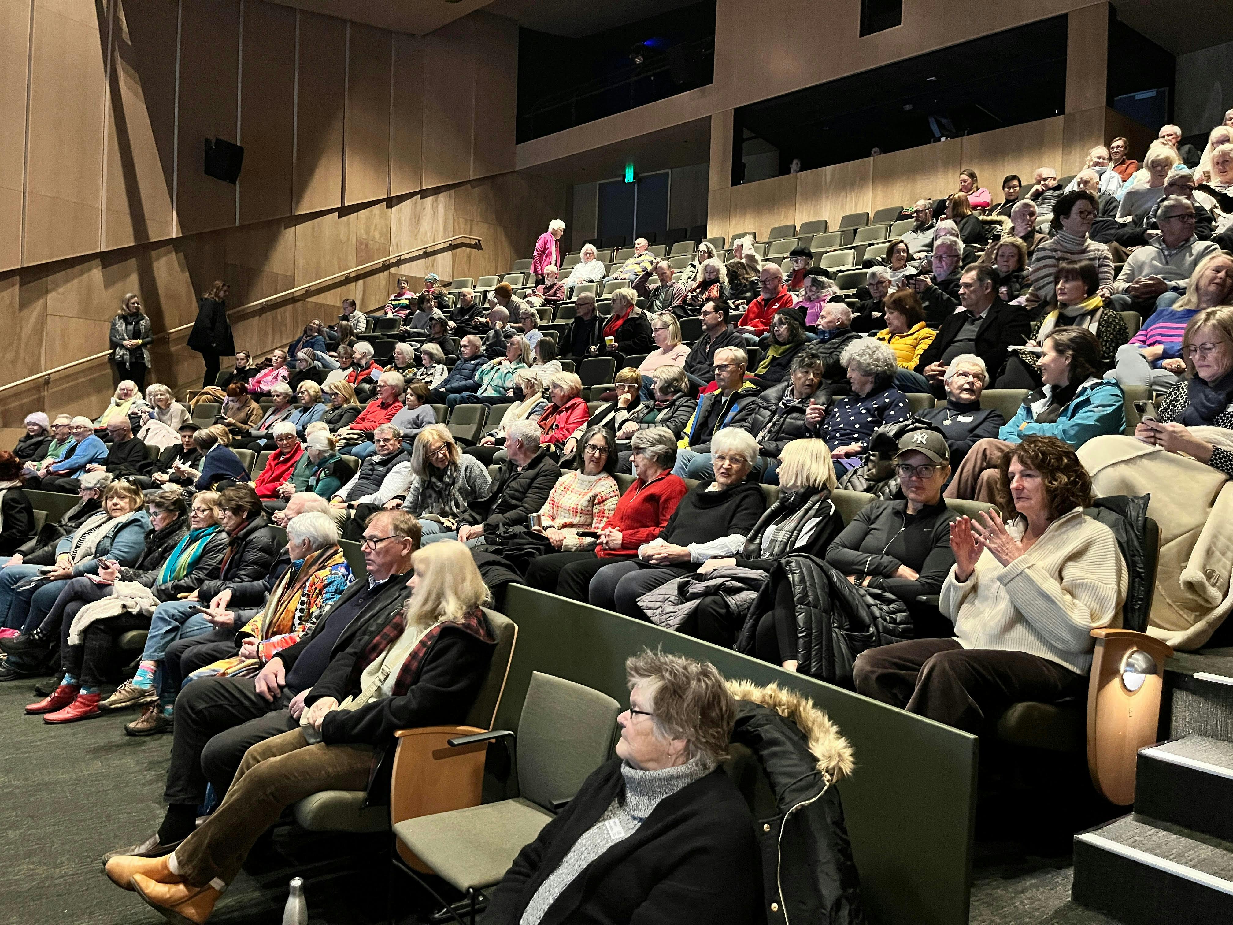 Audience awaits the start of the show