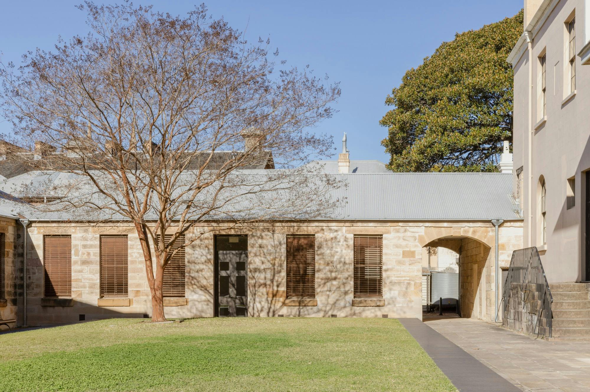 Historic sandstone building