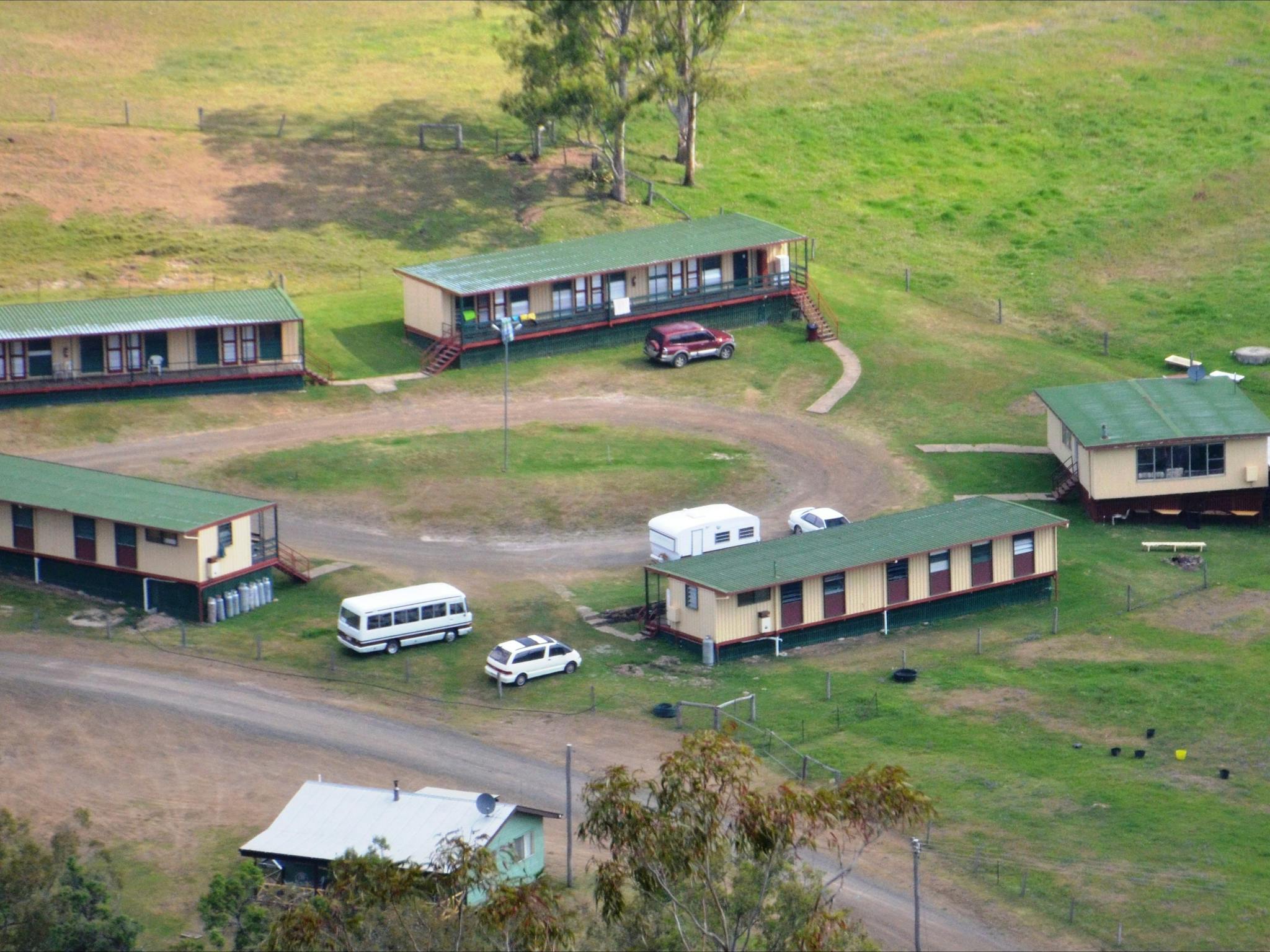 arial shot of bunkhouse arial shot of bunkhouse