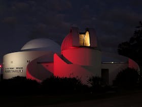 Planetarium at night