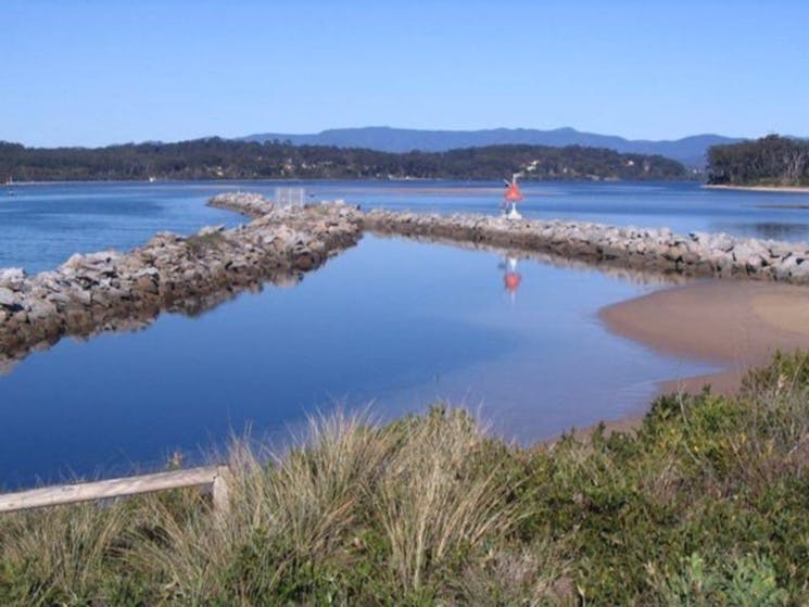 Looking west down the Moruya River