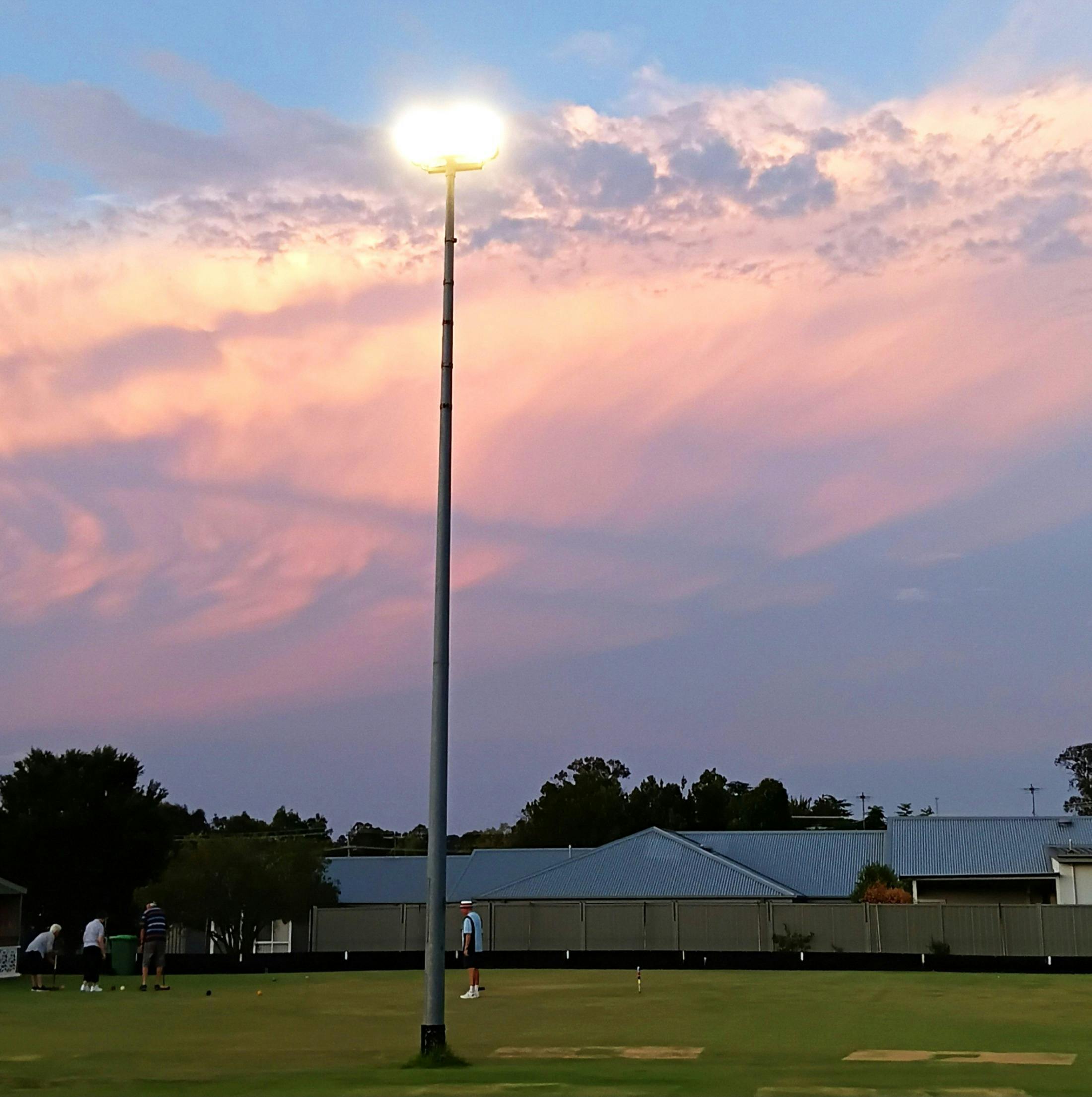 Sunset at Young Croquet Club