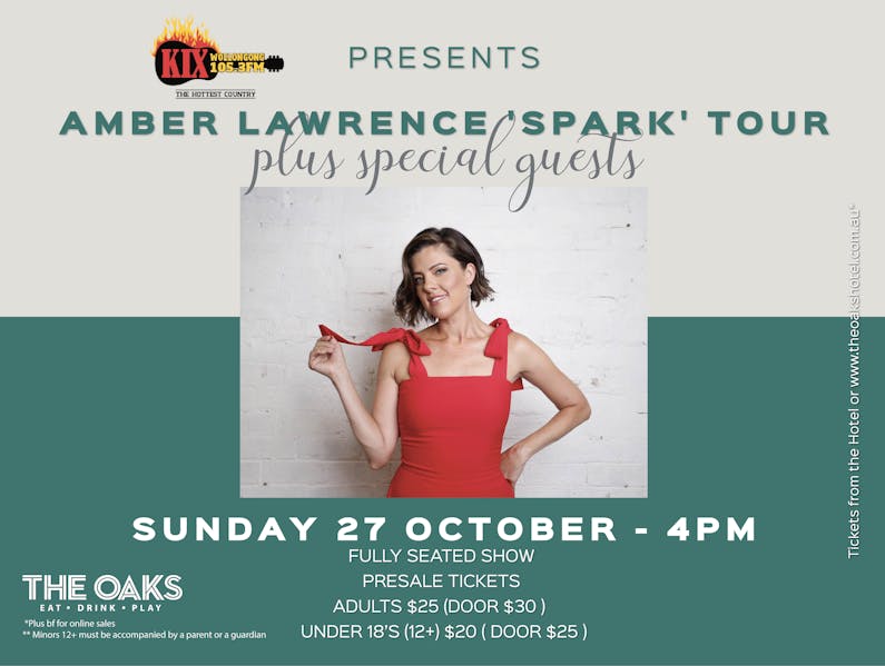 Image of the event 'Amber Lawrence Spark Tour with special guests.'