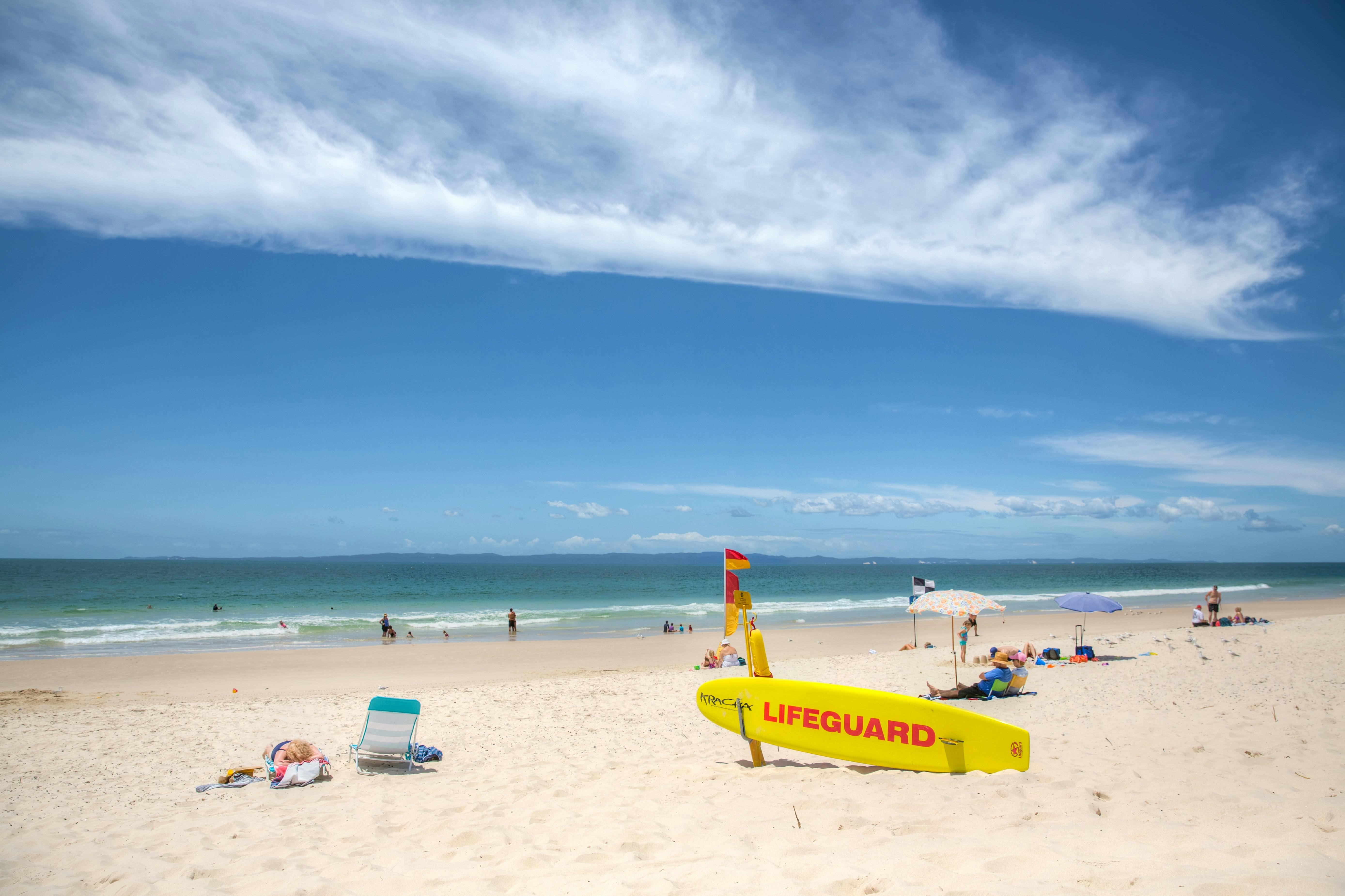 Surf Life Savers at Woorim Beach, Bribie Island