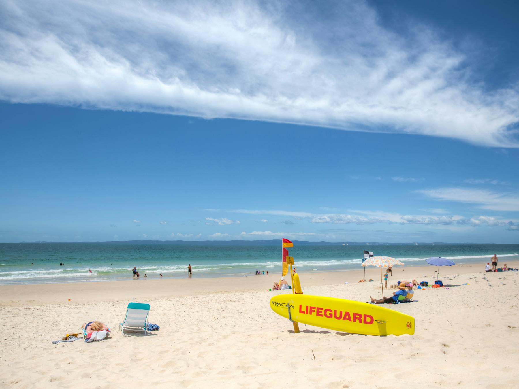 Surf Life Savers at Woorim Beach, Bribie Island
