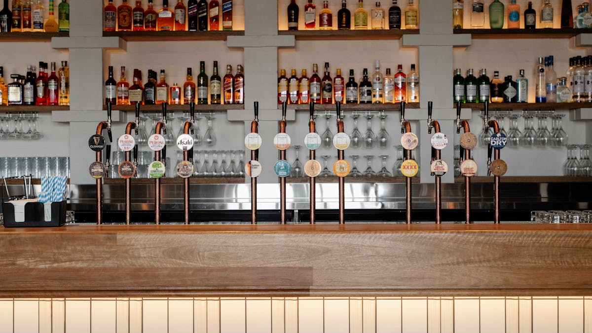 A photo of our Laneway Bar that is in our Bistro.