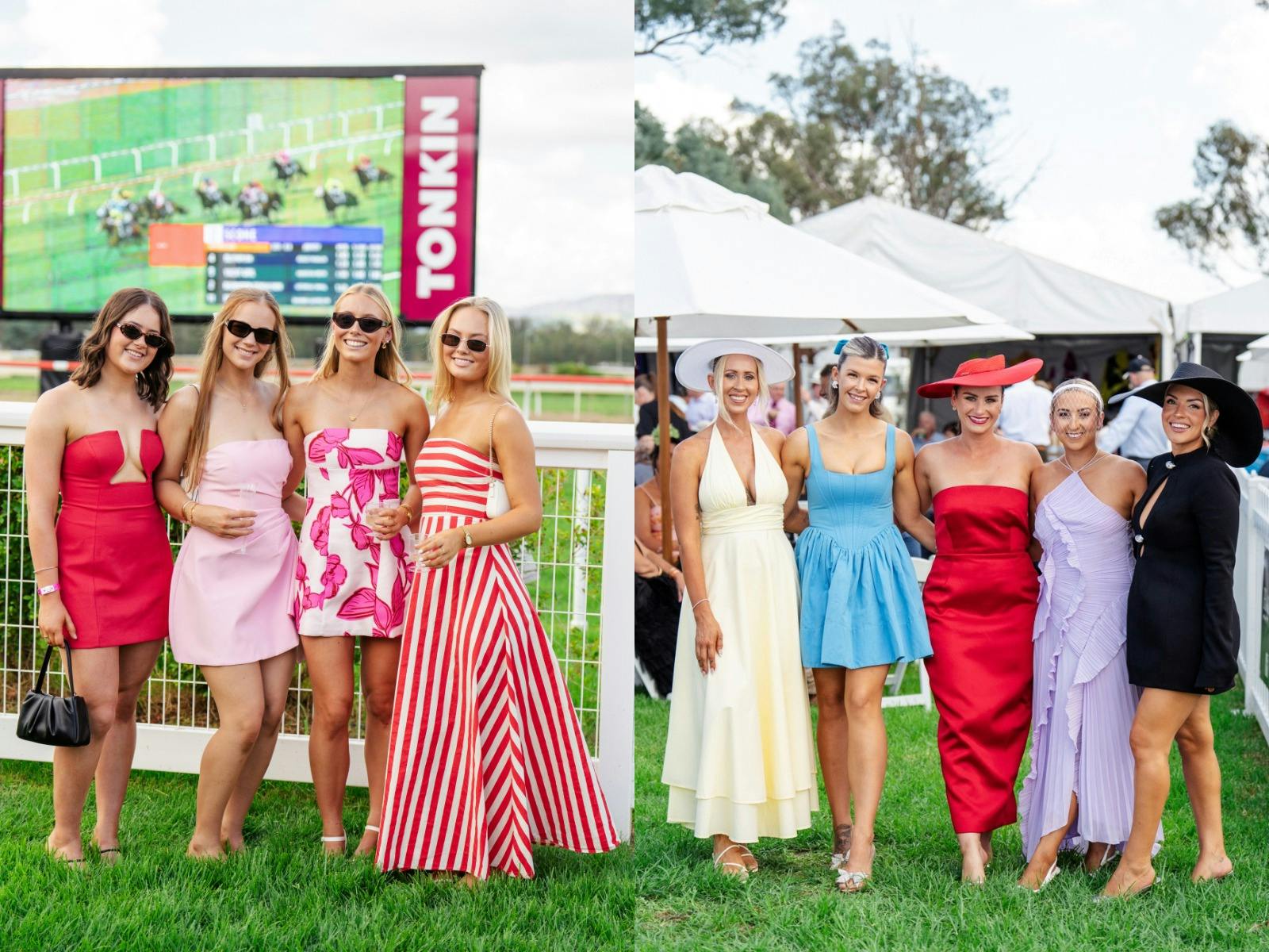 Girls enjoying the race day