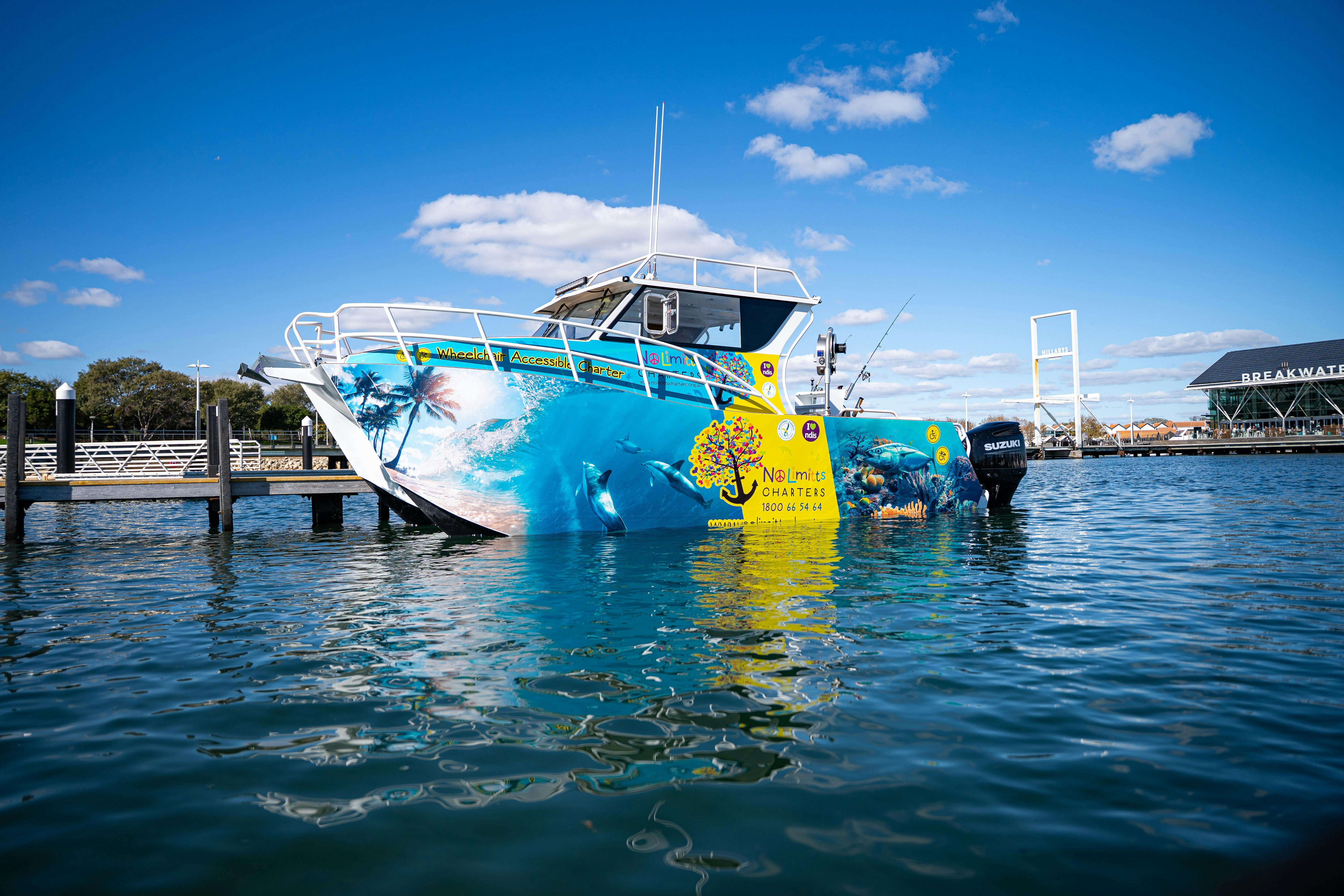 The Brand new wheelchair accessible No Limitts Charter Vessel