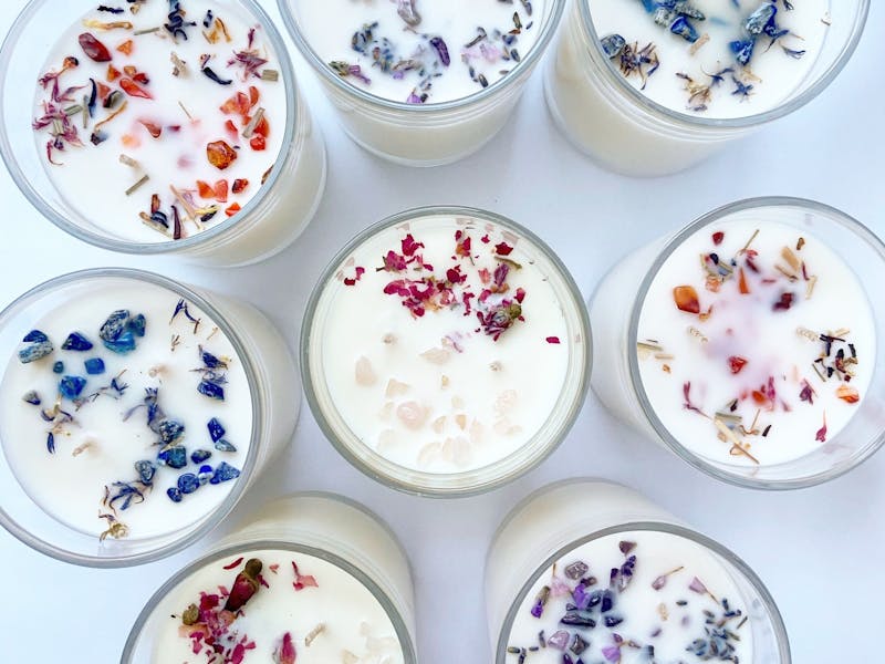Image for Sip & Create; Crystal Botanical Candle Class