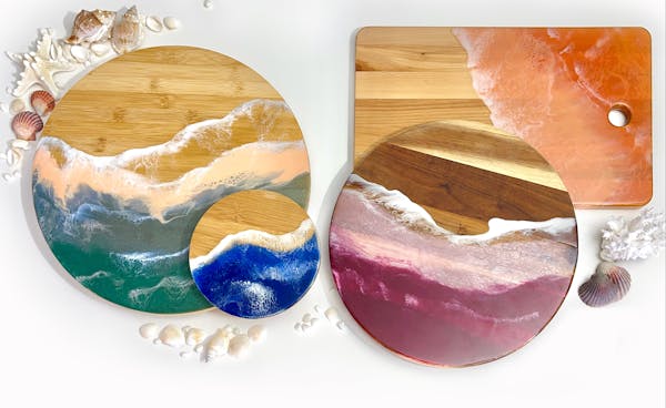 Resin Homewares and Ocean Waves Workshop