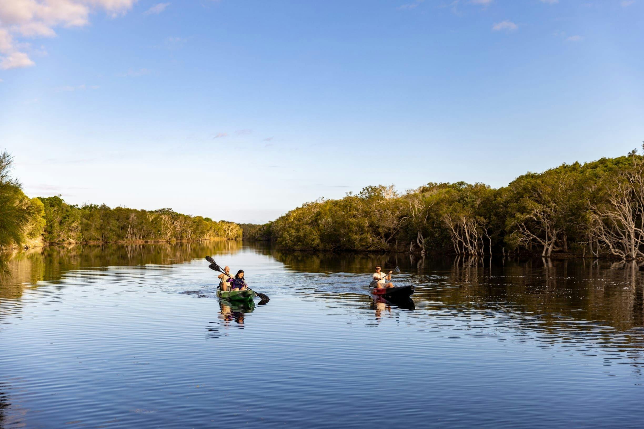 Kayaking in the lagoons