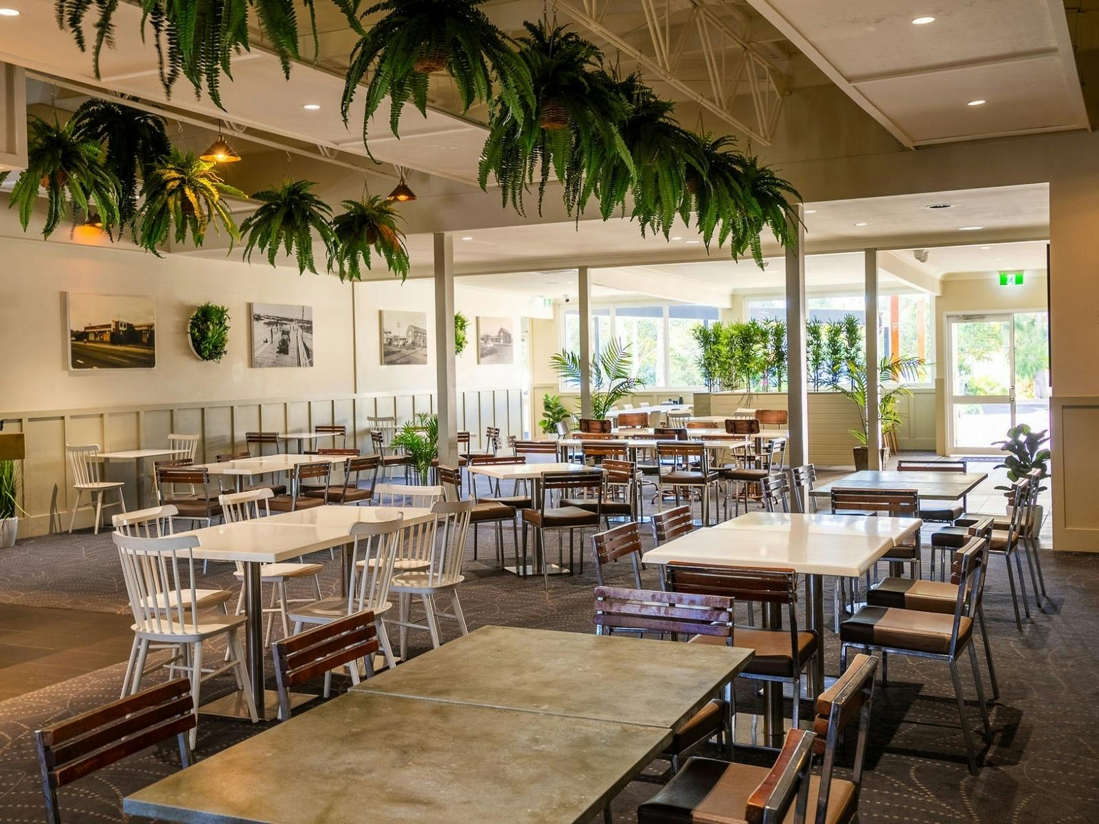 Interior of Lake Illawarra Hotel Bistro dining area