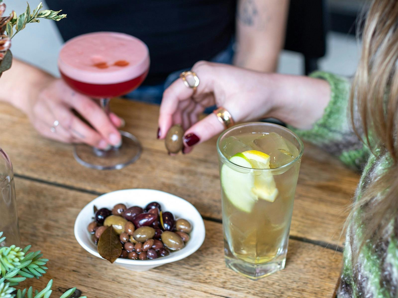 Range of cocktails including non-alcoholic options