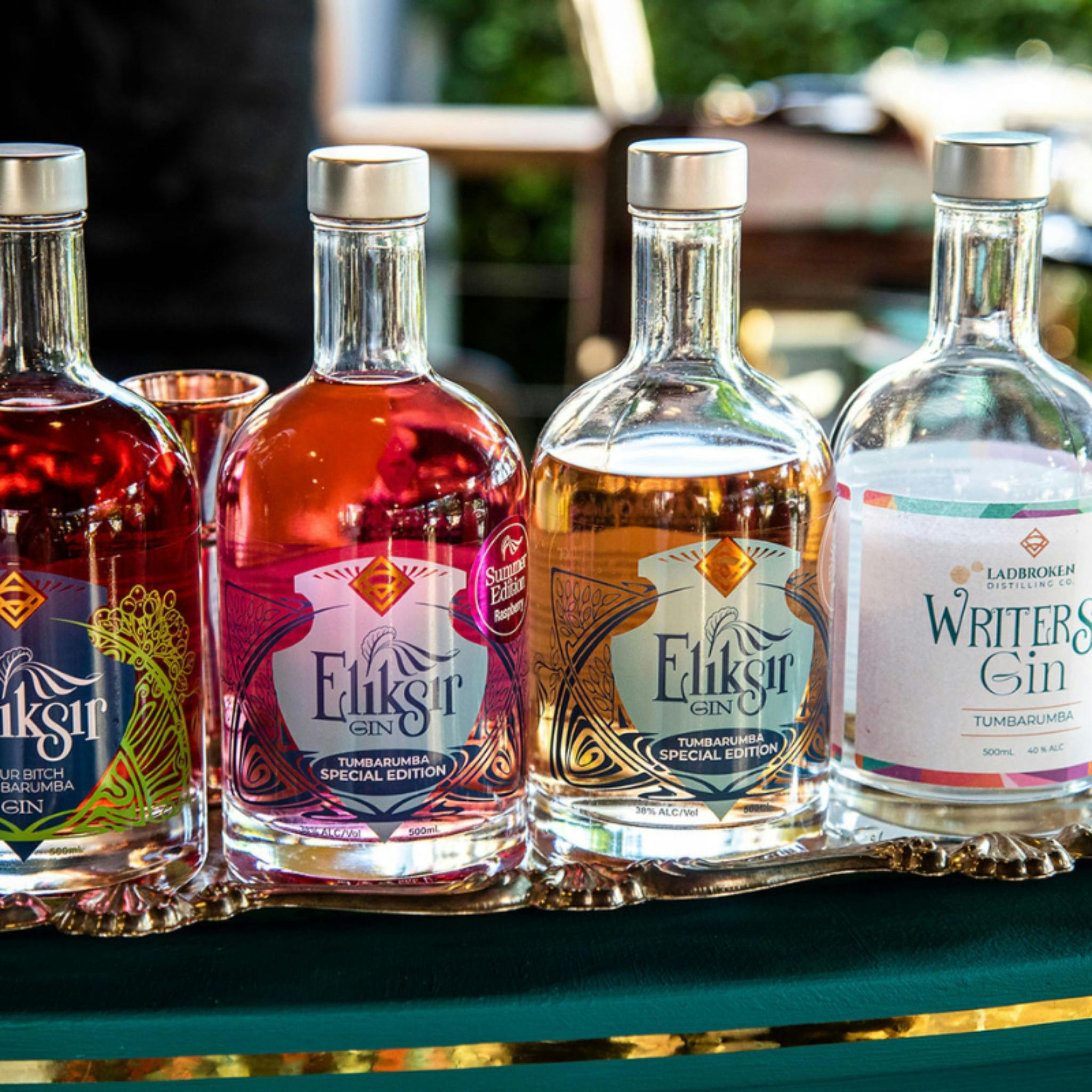 bottles of Eliksir Gin