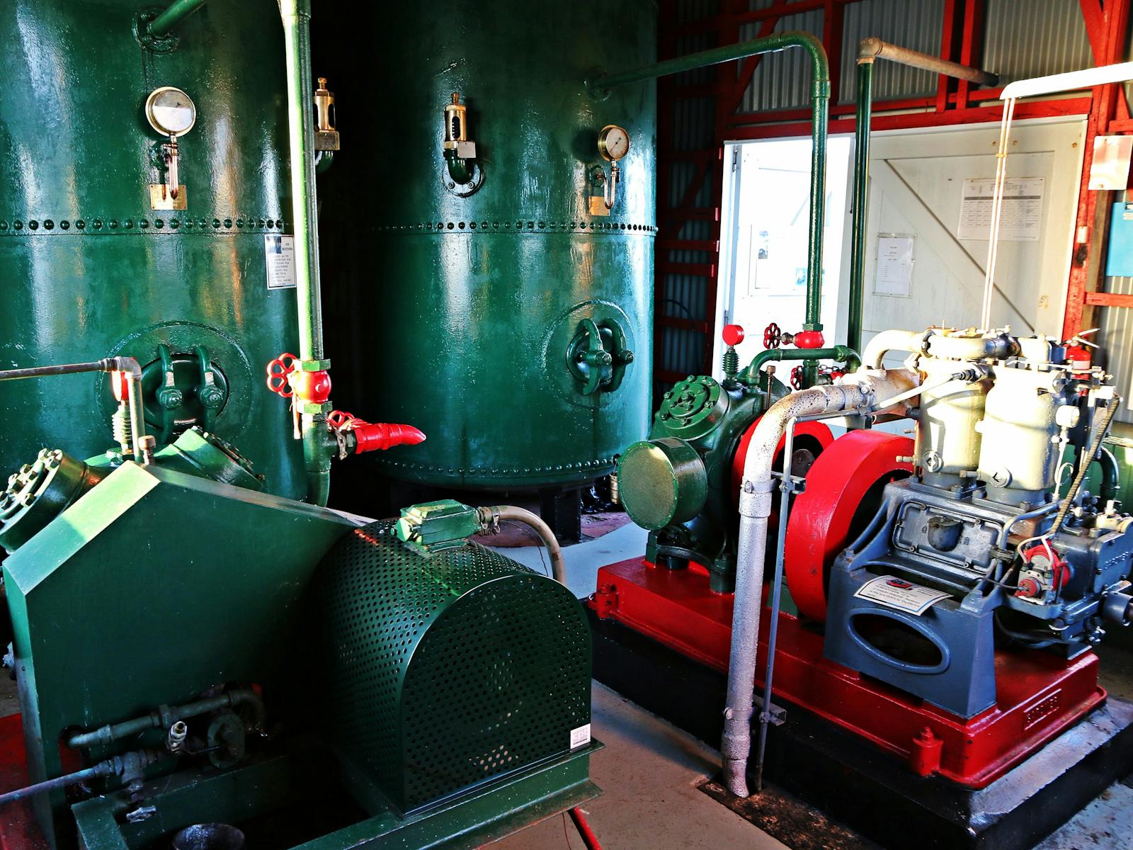 The 1929 Foghorn - the Motors in the foreground & Air Receivers in the background