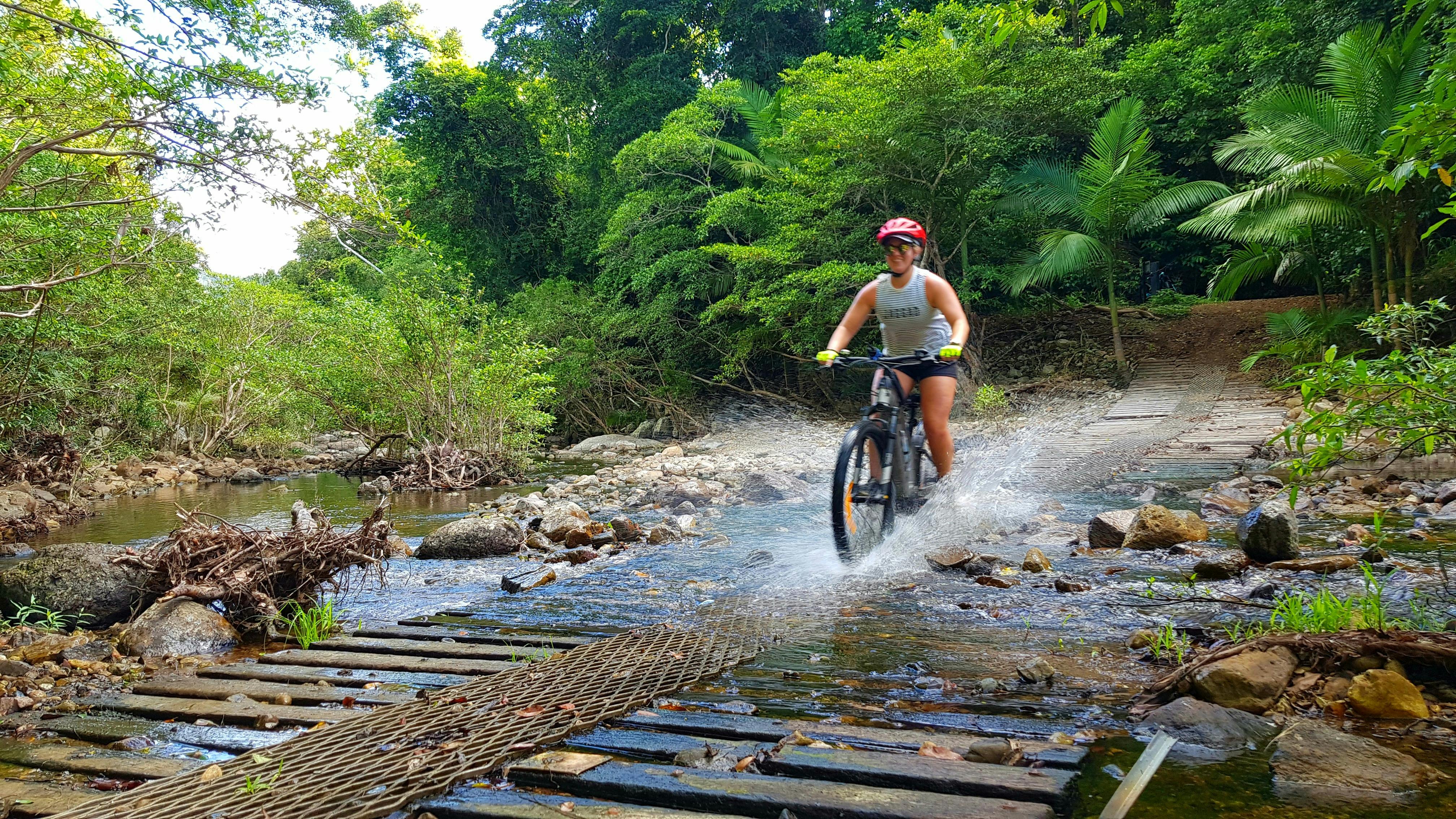 Crossing one of the many seasonal creeks we pass while in the valleys of the Conway Ranges.