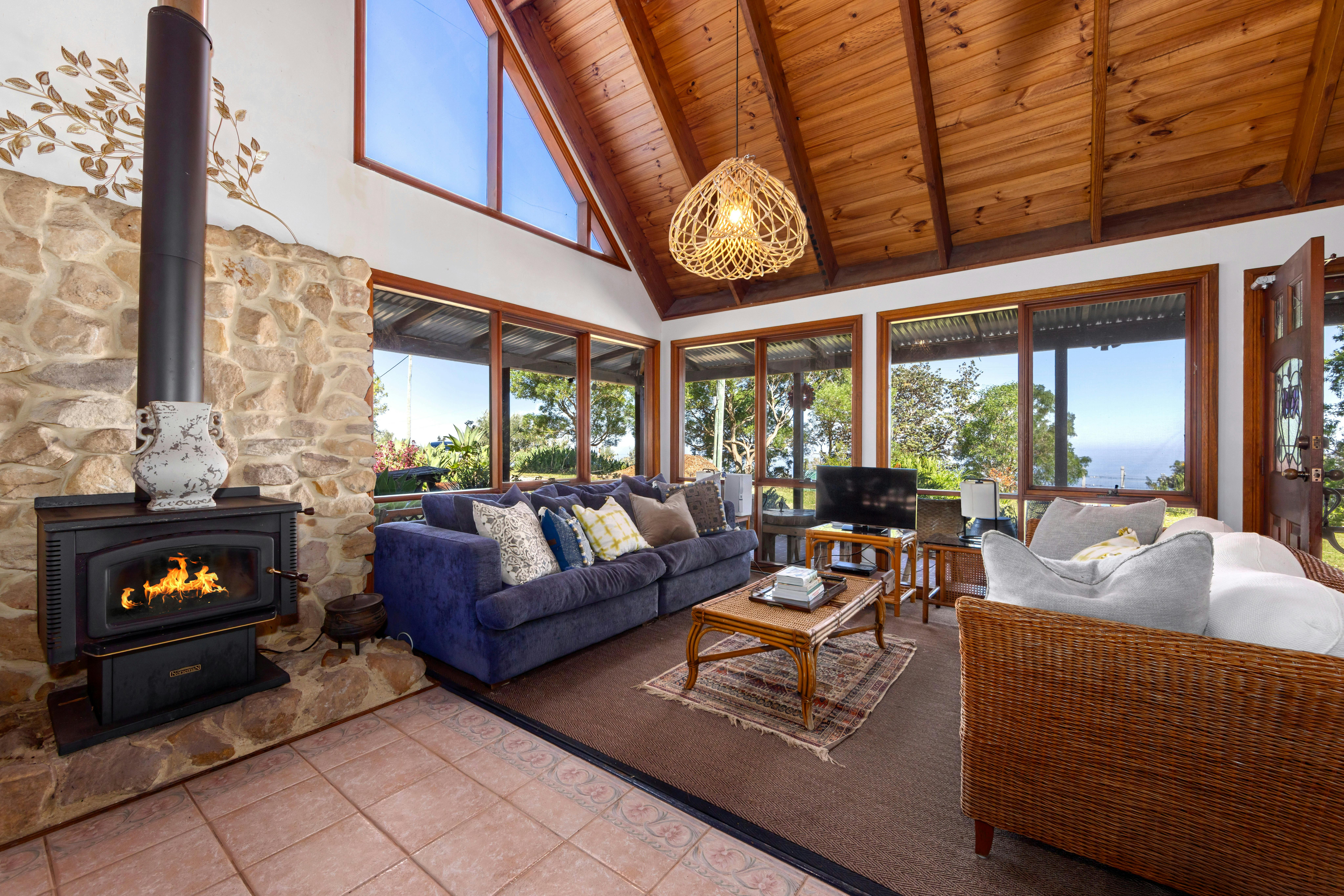 Living Room with Fireplace