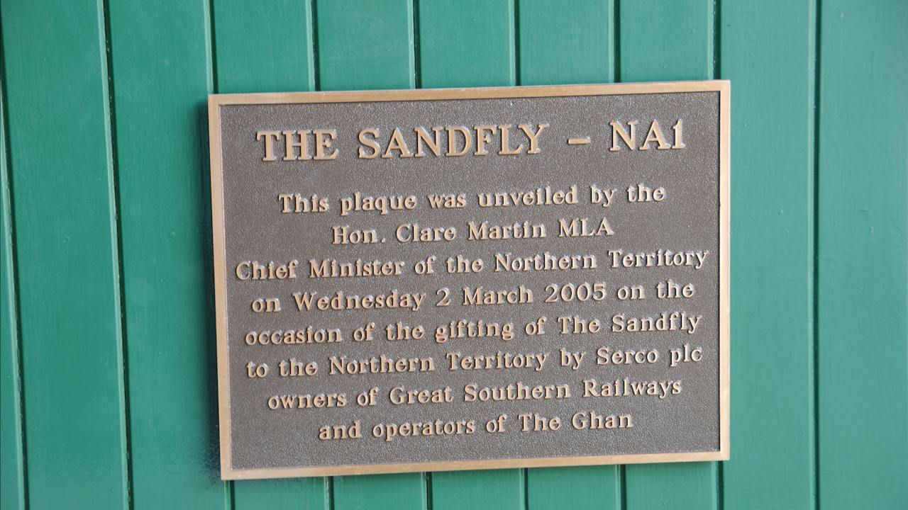 Sandfly commemorative plaque