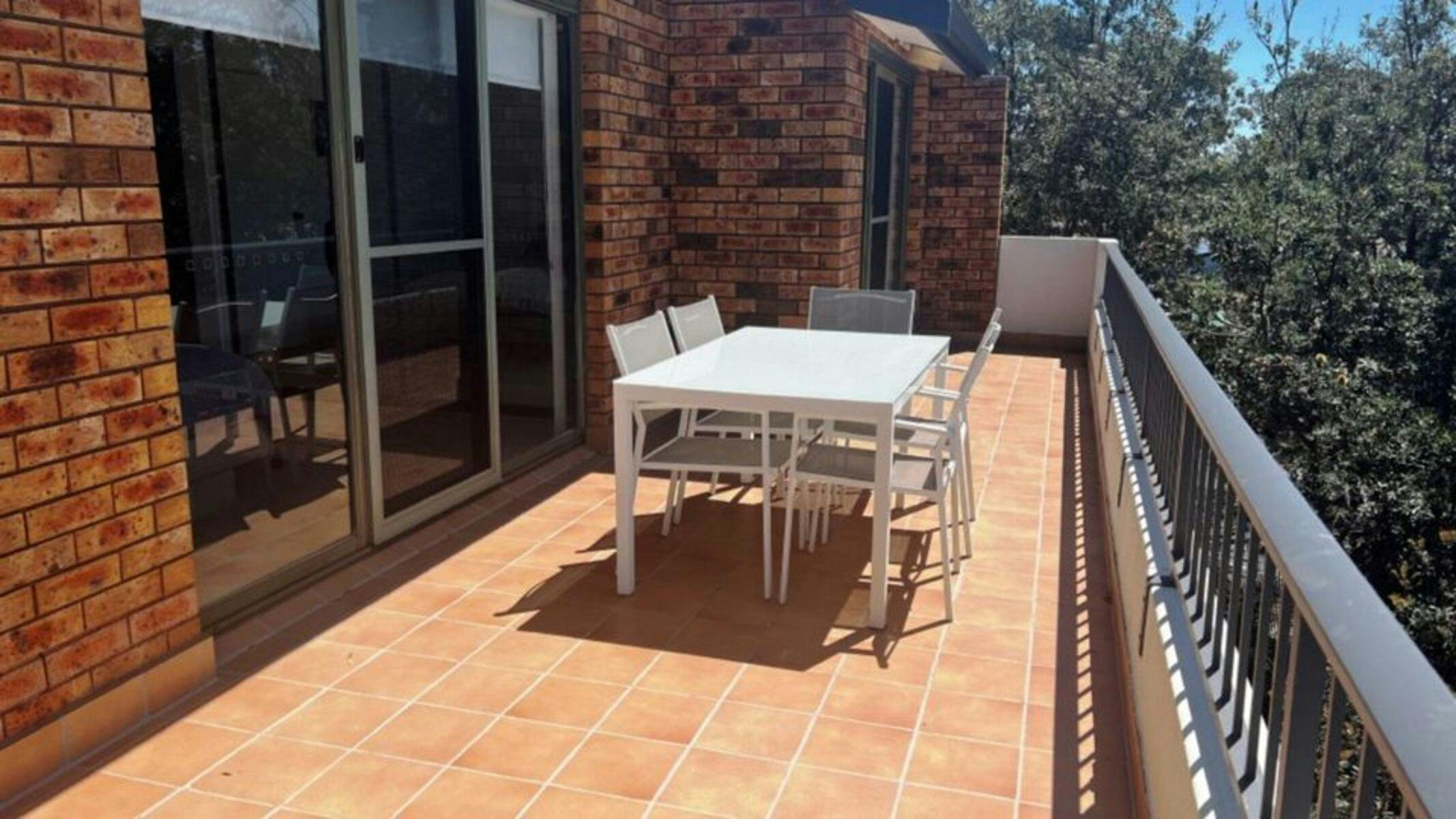 Table setting on Eastern balcony