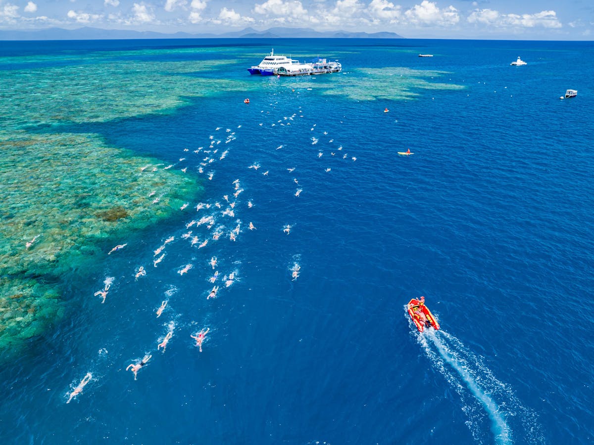 Great Barrier Reef Ocean Swim Opening lap