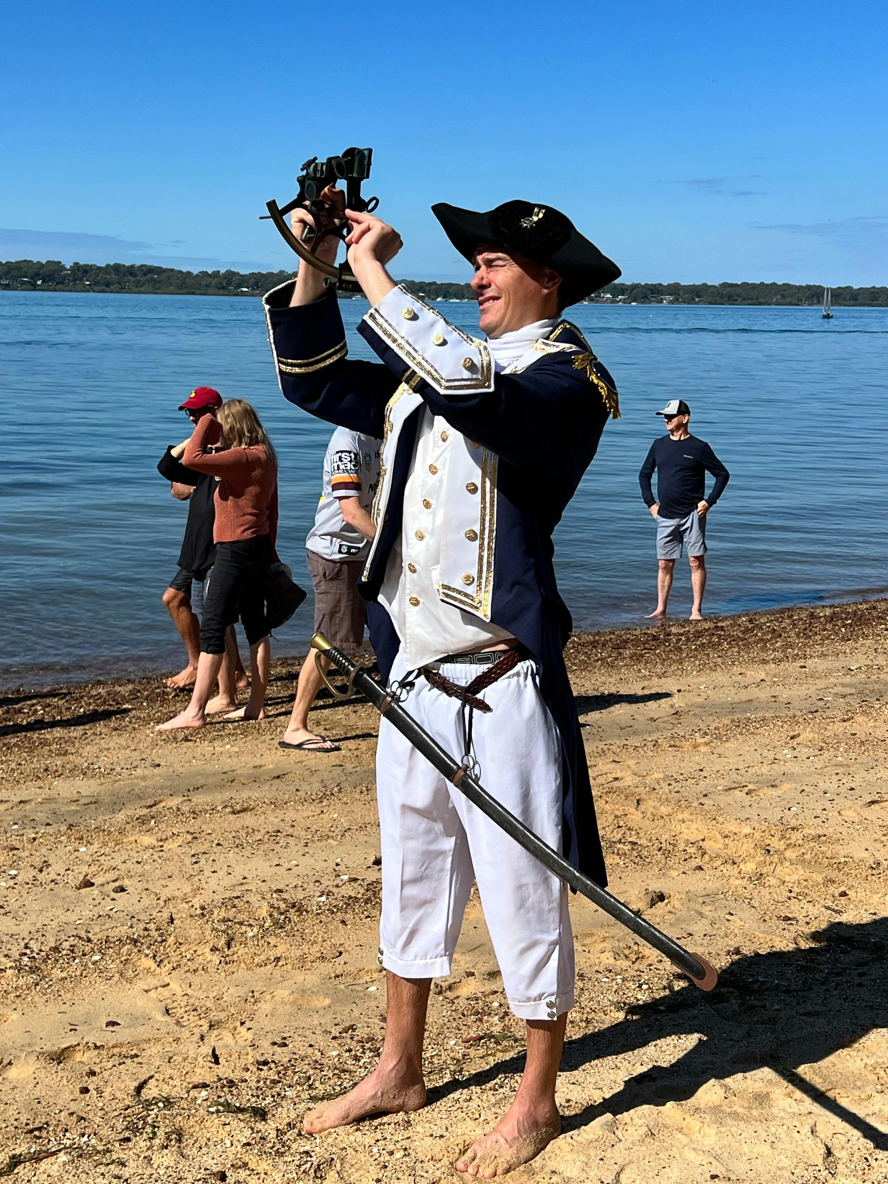 Coochiemudlo Island Flinders' Day Markets and re-enactment of Flinders' Landing