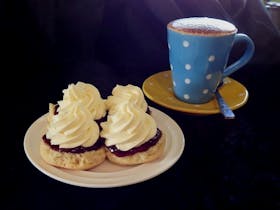 Scones with Fresh Cream and Jam