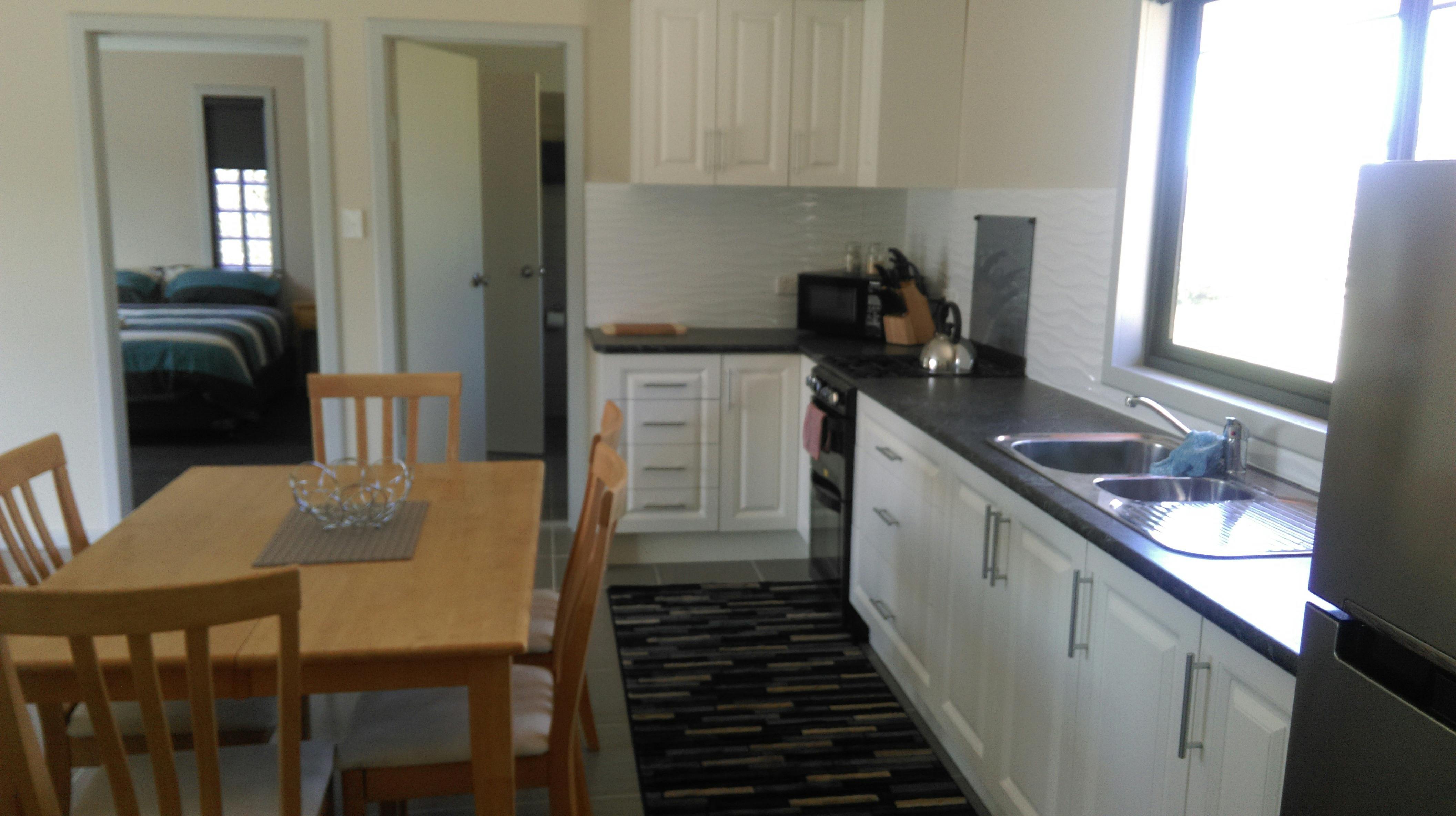 All cottages have a full gas oven and gas top burners. A microwaveand a fully equiped kitchen.