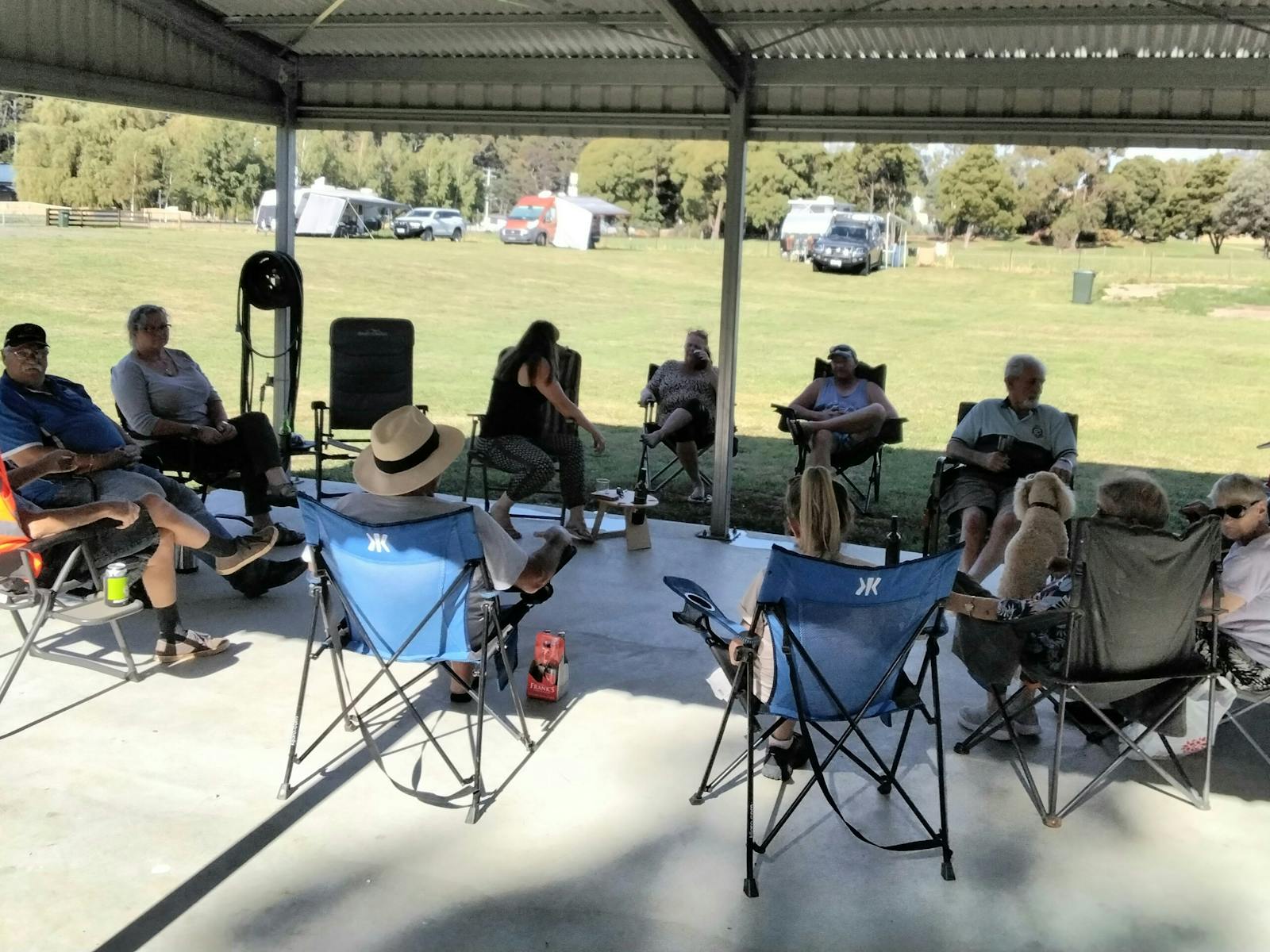 Guests enjoying happy hour