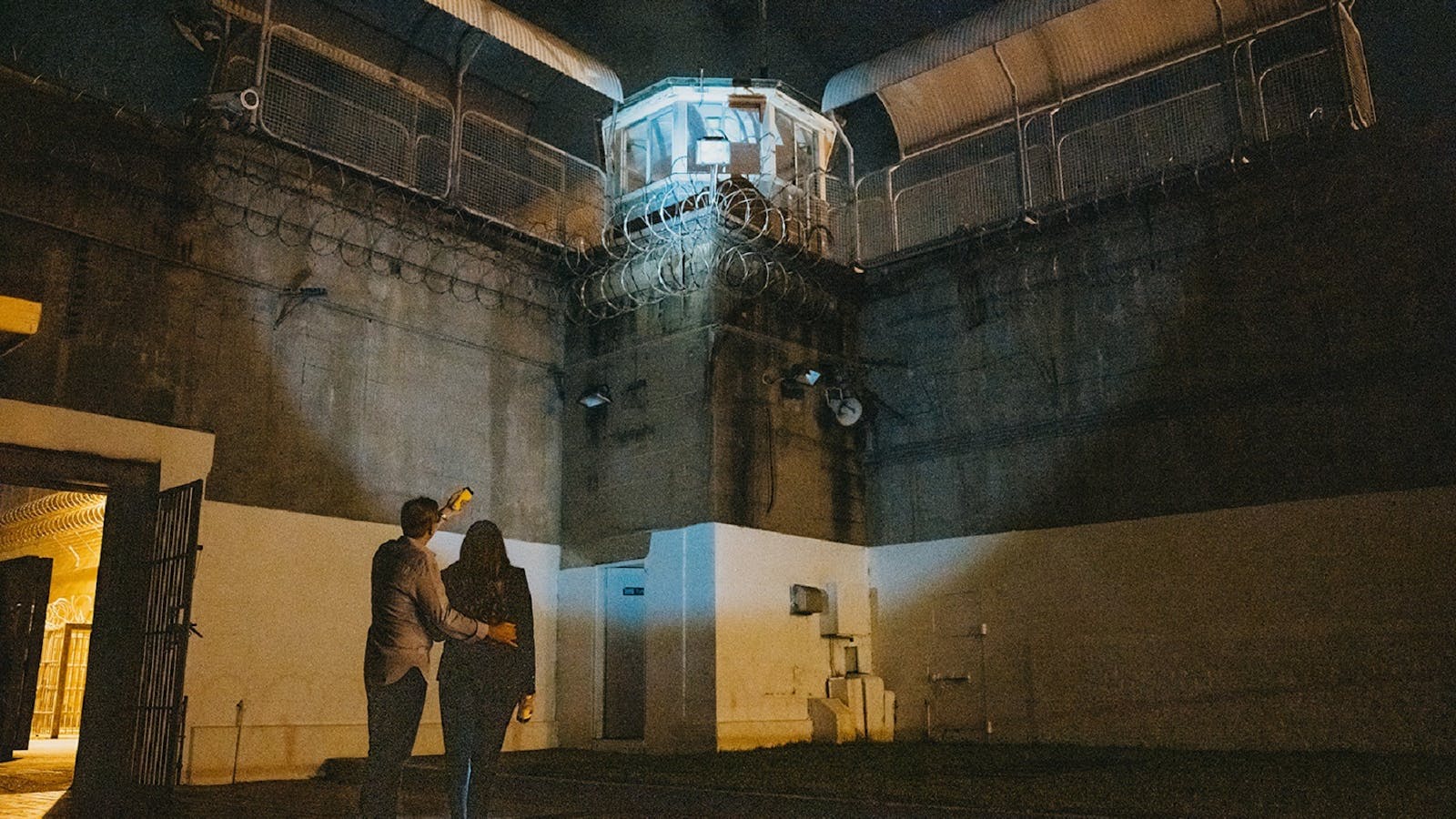 Maitland Gaol at night
