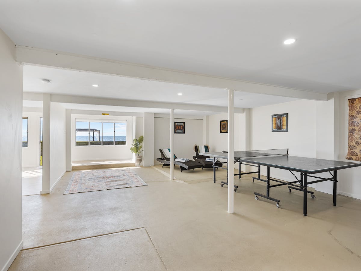 Downstairs living area