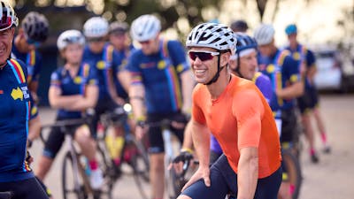 Richie Porte, Australian former professional road bicycle racer, on bike on Signature Tour '25