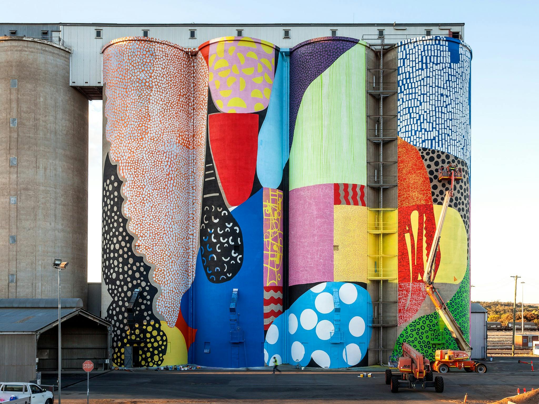 CBH Avon Grain Silos, Northam. Hense for PUBLIC 2015. Photo by Bewley Shaylor