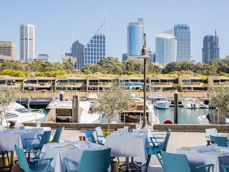 Waterside views on the Finger Wharf at Woollomooloo