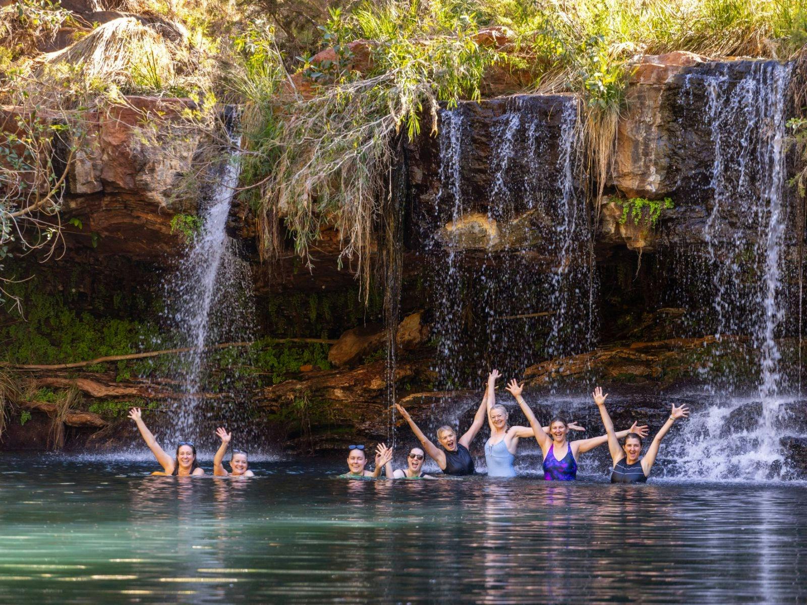 Karijini hikers walking