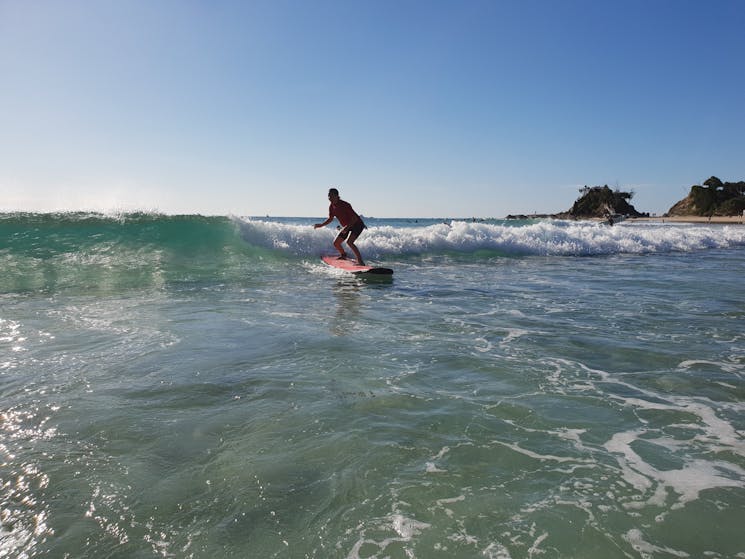 Surfing The Pass Byron Bay