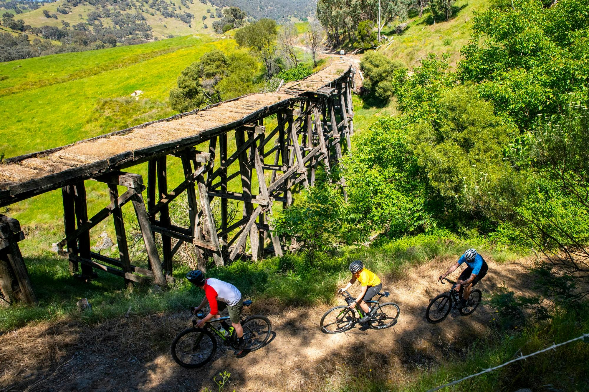 Cycling in Mitta Mitta