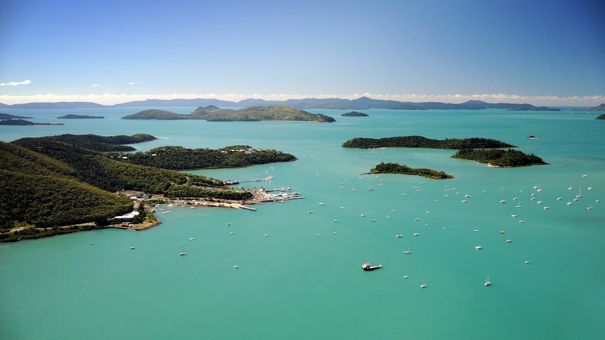 Aerial view of Shute Harbour