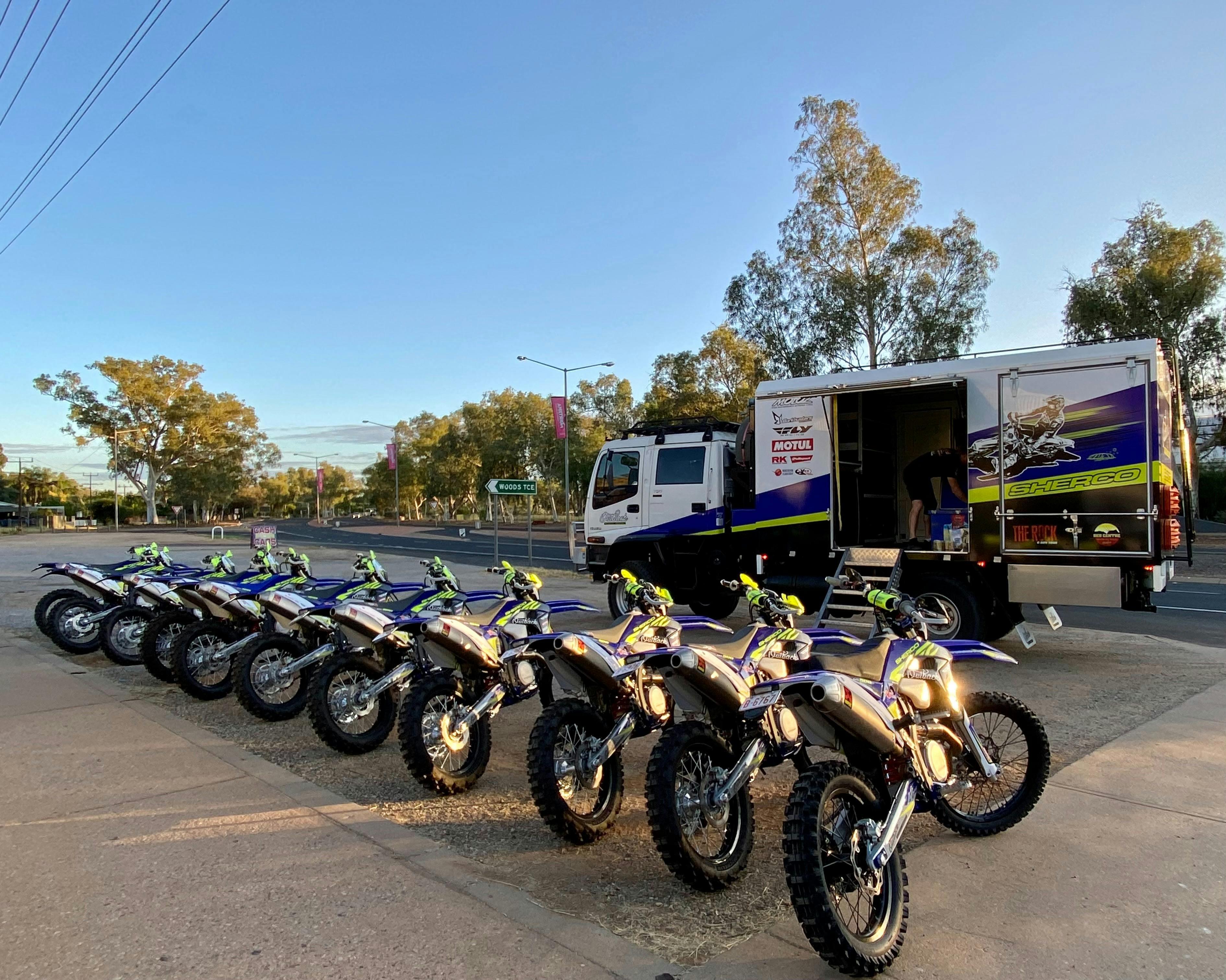 Outback Motorcycle Adventures motorcycle fleet.