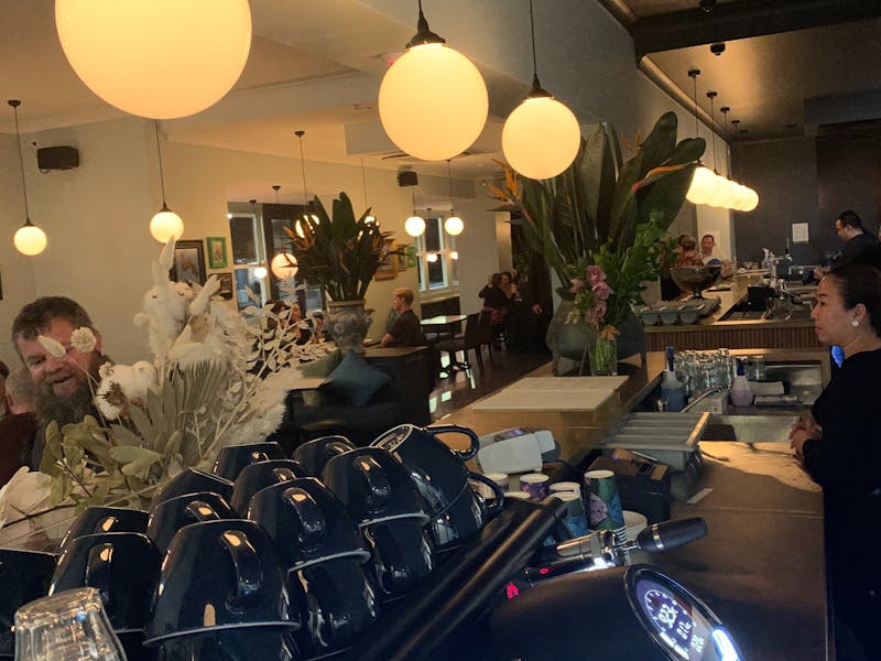 Coffee bar opening night