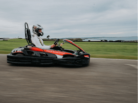 Phillip Island Go karts racing on circuit