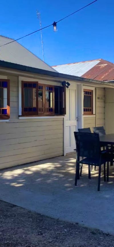 Crookwell Cottage backyard