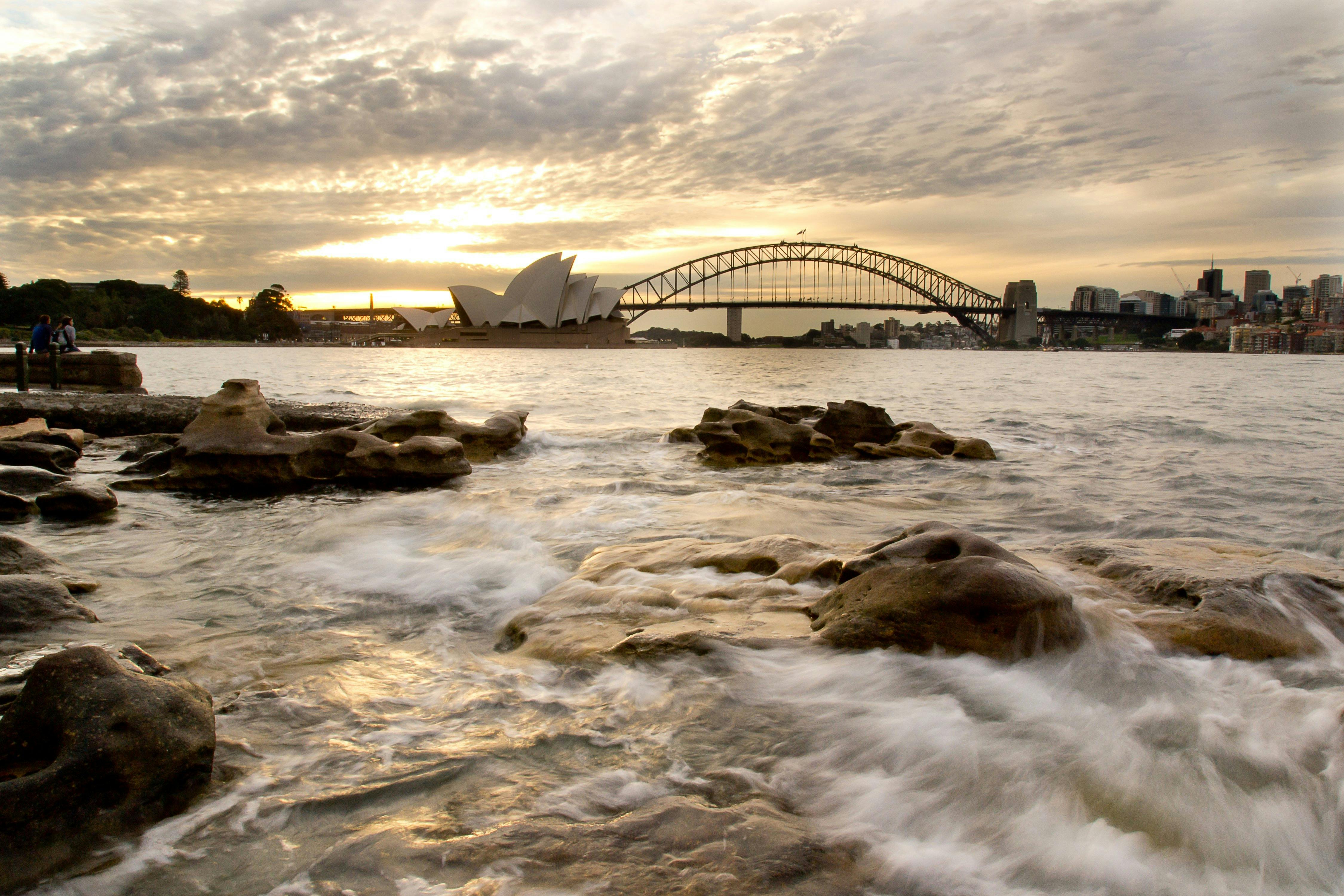 Foreshore water as you look towards Opera House