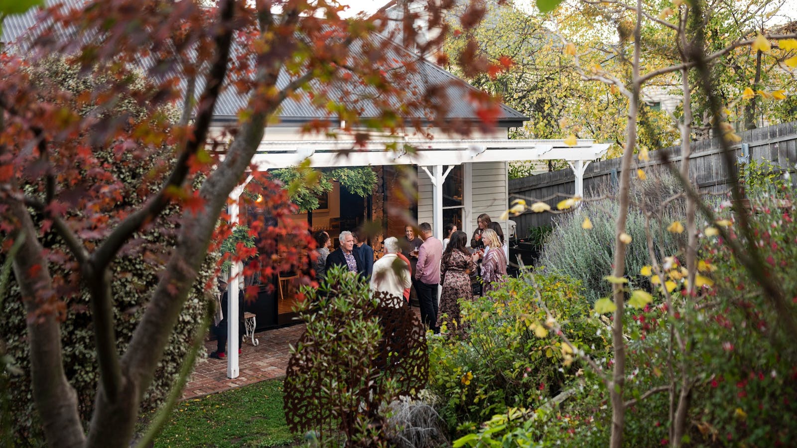Gathering in the back garden