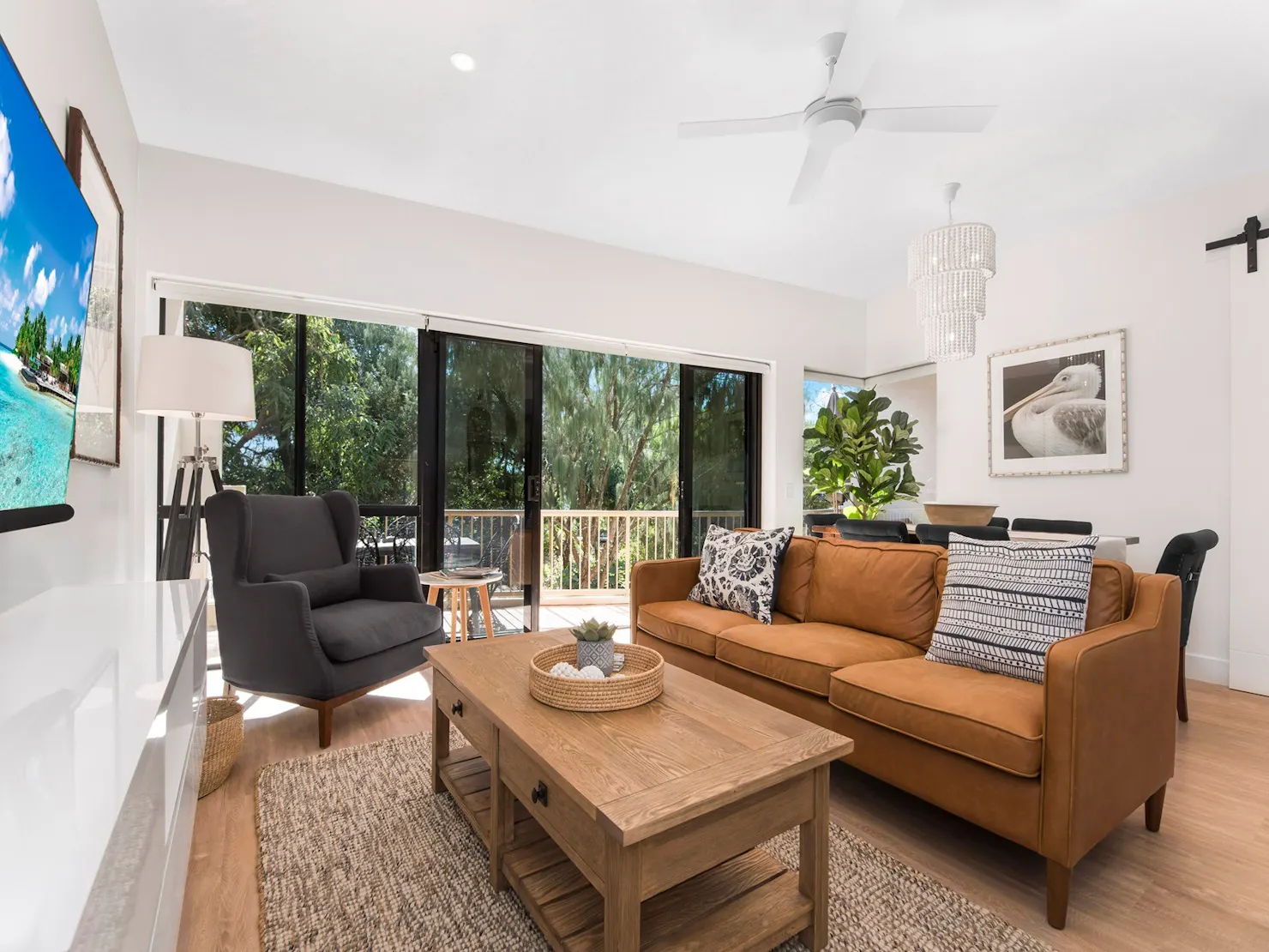 Sun filled living room