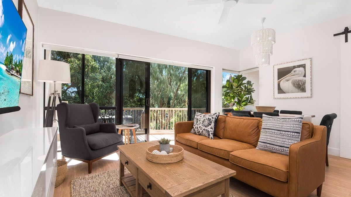 Sun filled living room