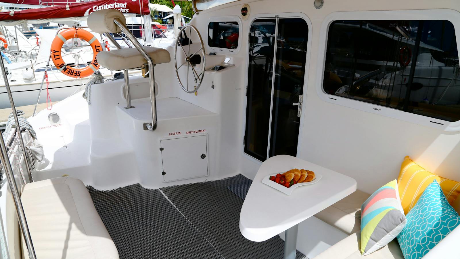 Aft deck and helm