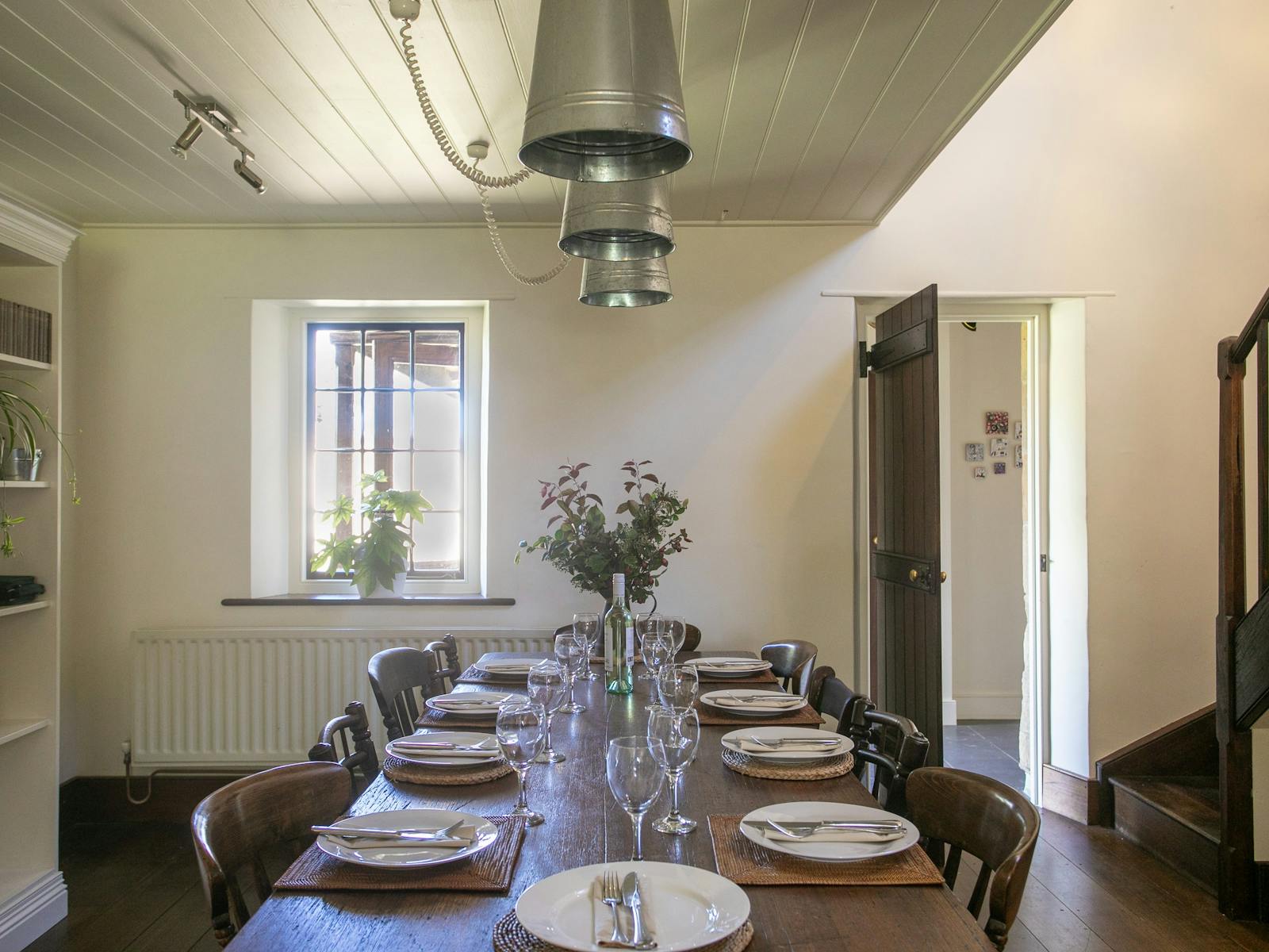 Large dining room table seats 10