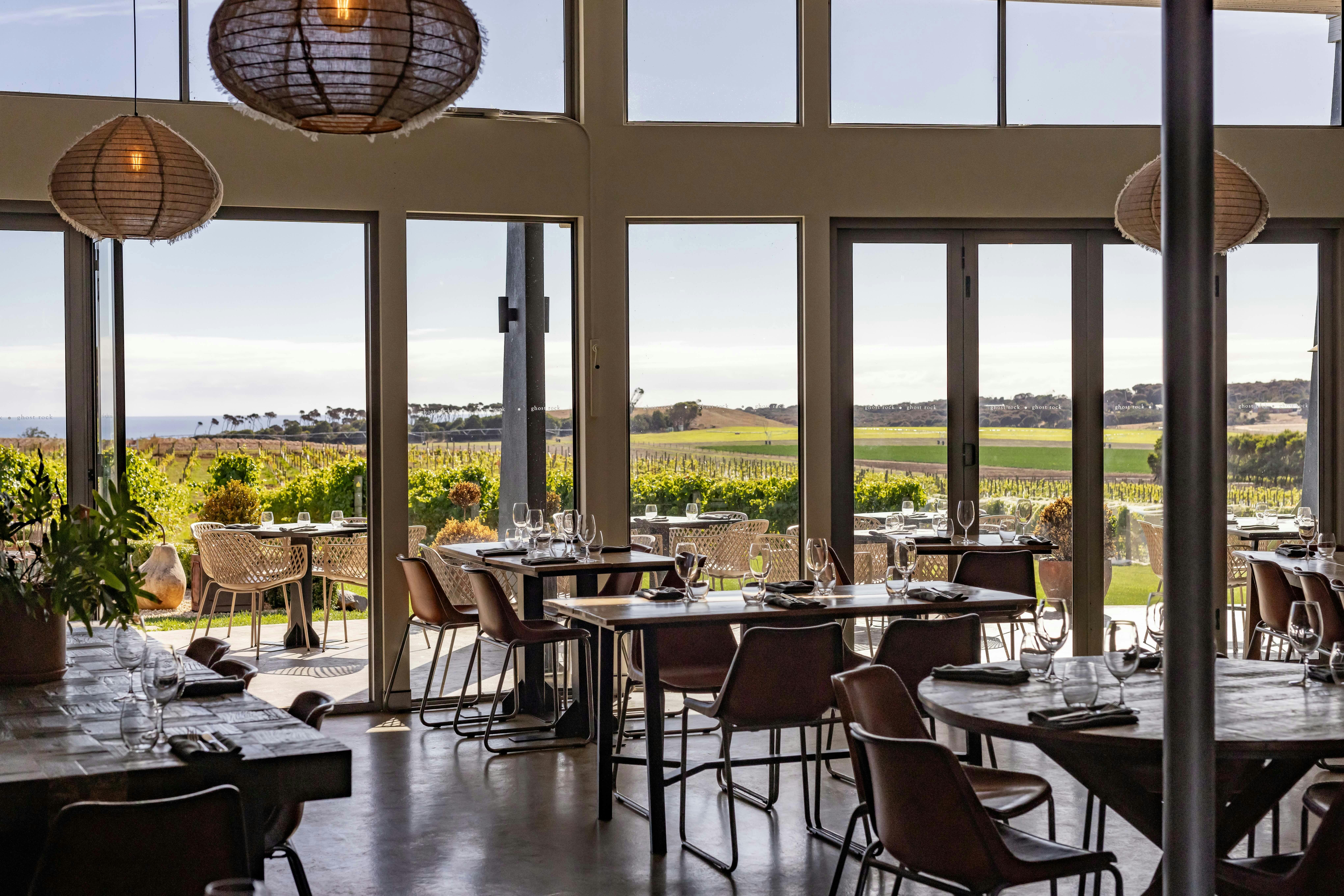 View from The Eatery overlooking the vineyard